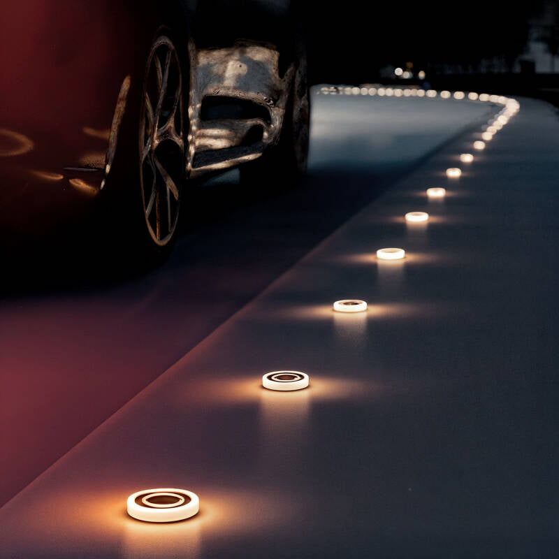 Baliza Exterior LED 2W Encastrável Parede Circular Rulee