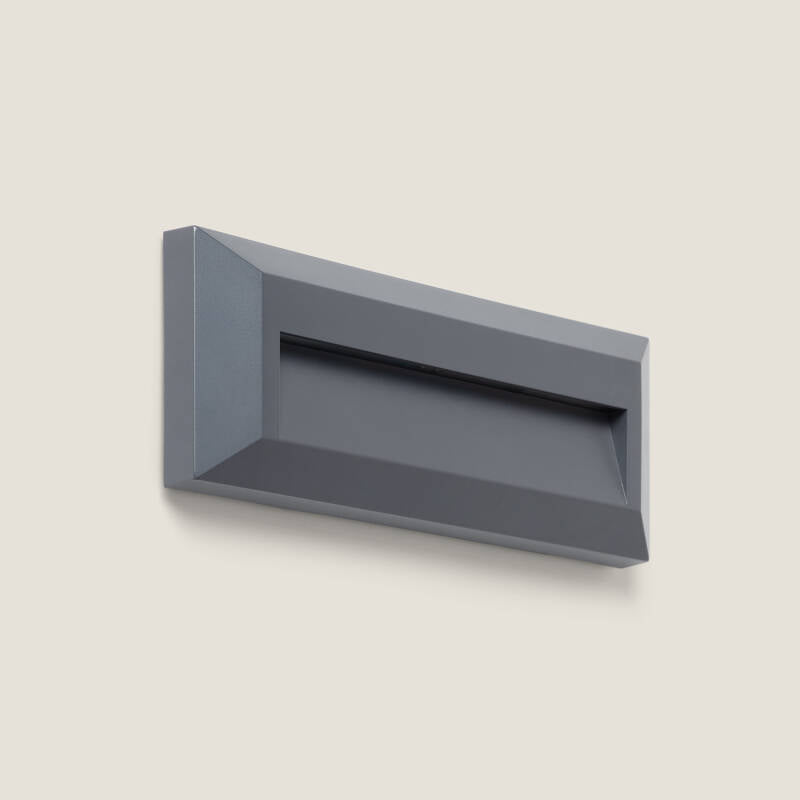 Baliza Exterior LED 2W Superfície de Parede Retangular Antracite Élide