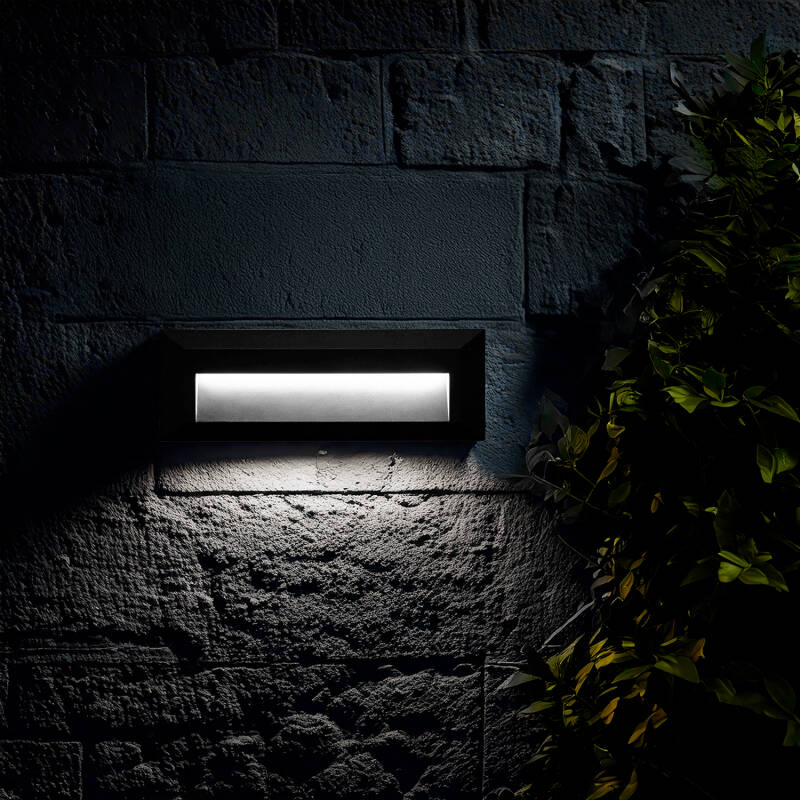 Baliza Exterior LED 2W Superfície de Parede Retangular Antracite Élide