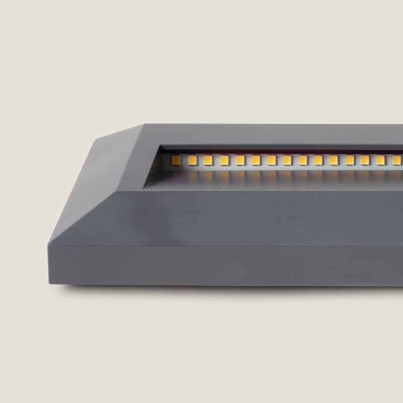 Baliza Exterior LED 2W Superfície de Parede Retangular Antracite Élide
