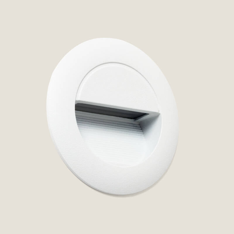 Baliza Exterior LED de 3W Encastrável em Alumínio Parede Circular Olite