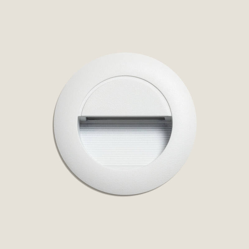 Baliza Exterior LED de 3W Encastrável em Alumínio Parede Circular Olite
