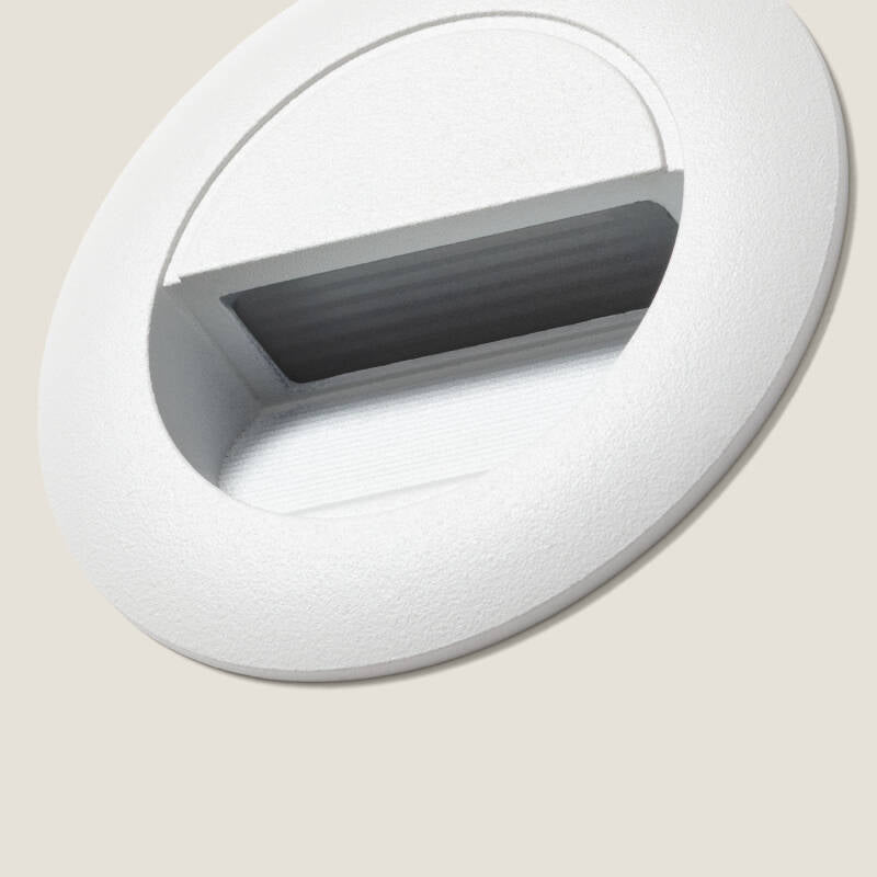 Baliza Exterior LED de 3W Encastrável em Alumínio Parede Circular Olite