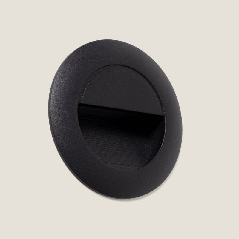 Baliza Exterior LED de 3W Encastrável em Alumínio Parede Circular Segre
