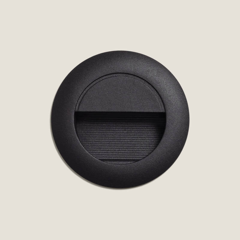 Baliza Exterior LED de 3W Encastrável em Alumínio Parede Circular Segre