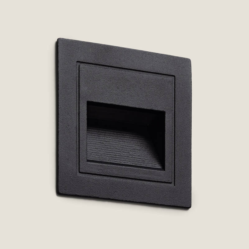 Baliza Exterior LED de 3 W, Encastrável de parede, Quadrada, em Alumínio, Olite