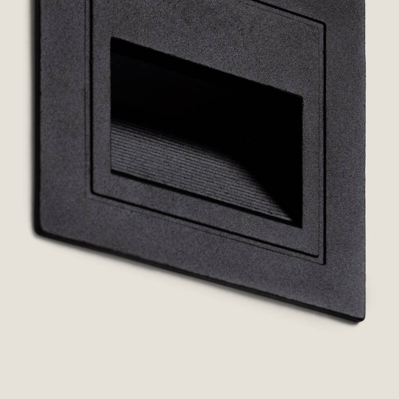 Baliza Exterior LED de 3 W, Encastrável de parede, Quadrada, em Alumínio, Olite