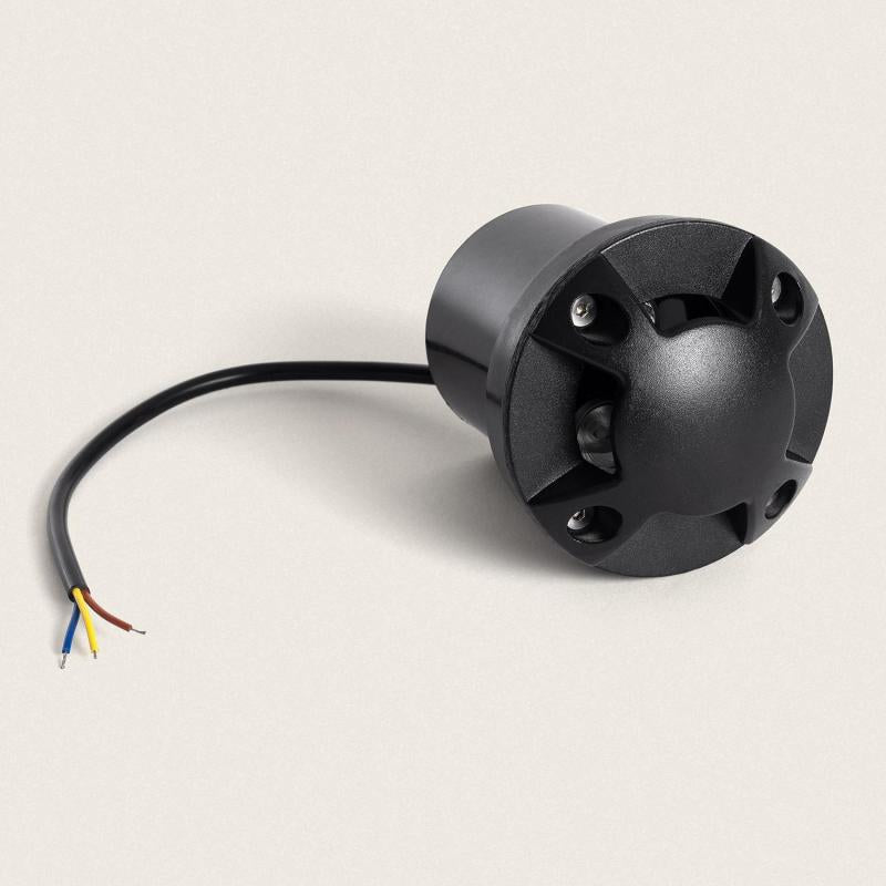 Baliza Exterior LED 3W Encastrável de Chão Gimsha 4L Preta