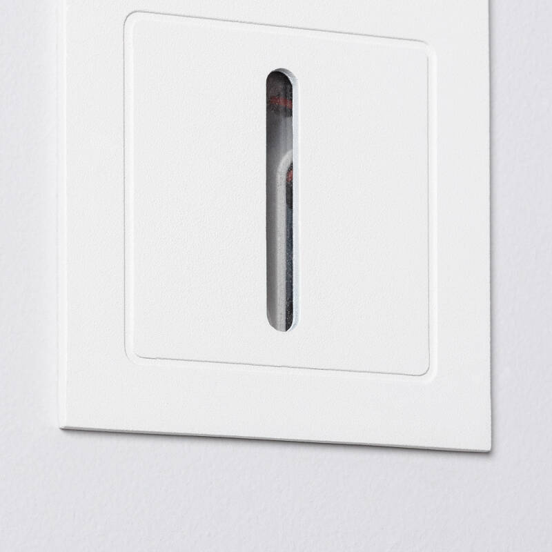 Baliza Exterior LED 3W Encastrável de Parede Branca Wabi Linear