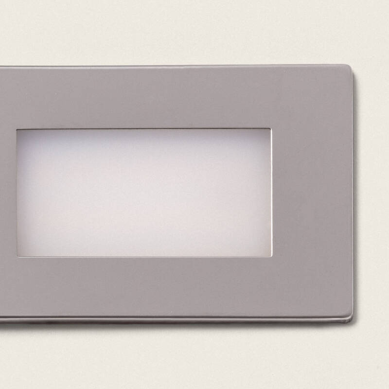 Baliza Exterior LED de 3W em Aço Inoxidável Encastrável na Parede Adal