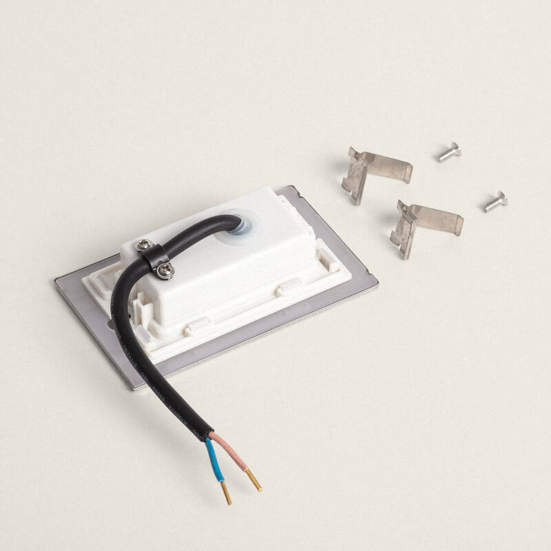 Baliza Exterior LED de 3W em Aço Inoxidável Encastrável na Parede Adal