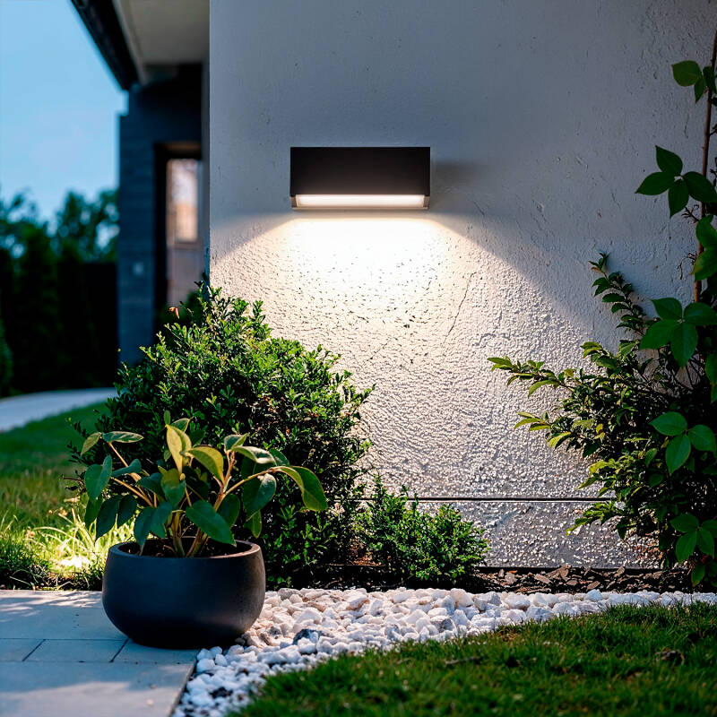 Baliza Exterior LED 3W Superfície Parede Retangular Tunez