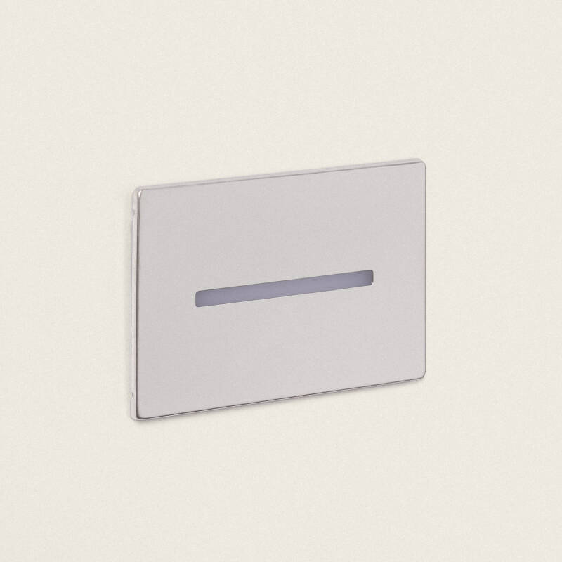 Baliza Exterior LED 3 W em Aço Inoxidável, para Encastrar na Parede, Wabi Linear