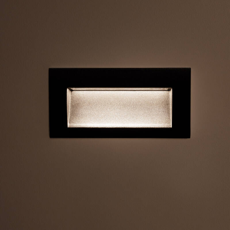 Baliza Exterior LED de 4 W, Encastrável, Rectangular, em Alumínio e Vidro, Edulis