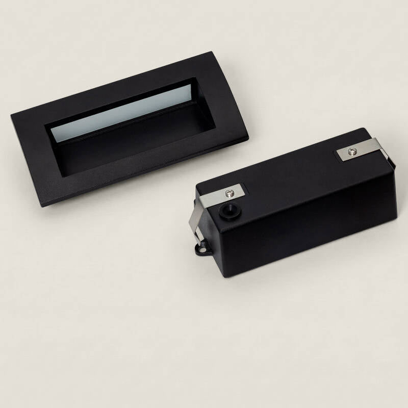 Baliza Exterior LED de 4 W, Encastrável, Rectangular, em Alumínio e Vidro, Edulis