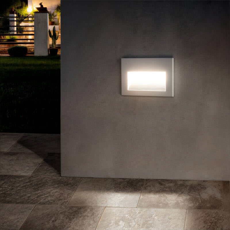 Baliza Exterior LED 5W Encastrável Parede em Alumínio Olite Horizon