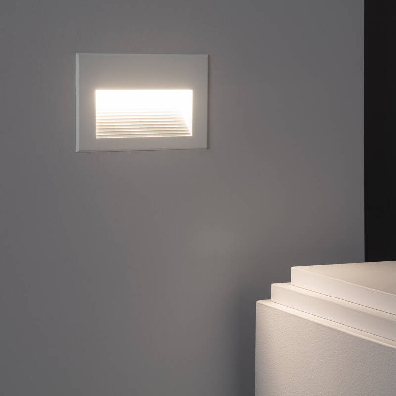 Baliza Exterior LED 5W Encastrável Parede em Alumínio Olite Horizon