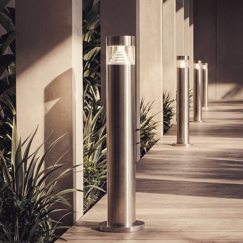 Baliza Exterior LED 5W Superfície Pé 50cm Aço Inoxidável Inti