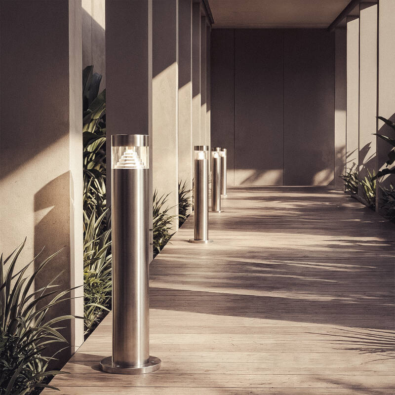 Baliza Exterior LED 5W Superfície Pé 50cm Aço Inoxidável Inti