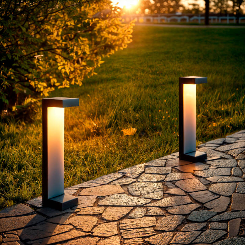 Baliza Exterior LED 7W Superfície de Pé 40cm Cascade