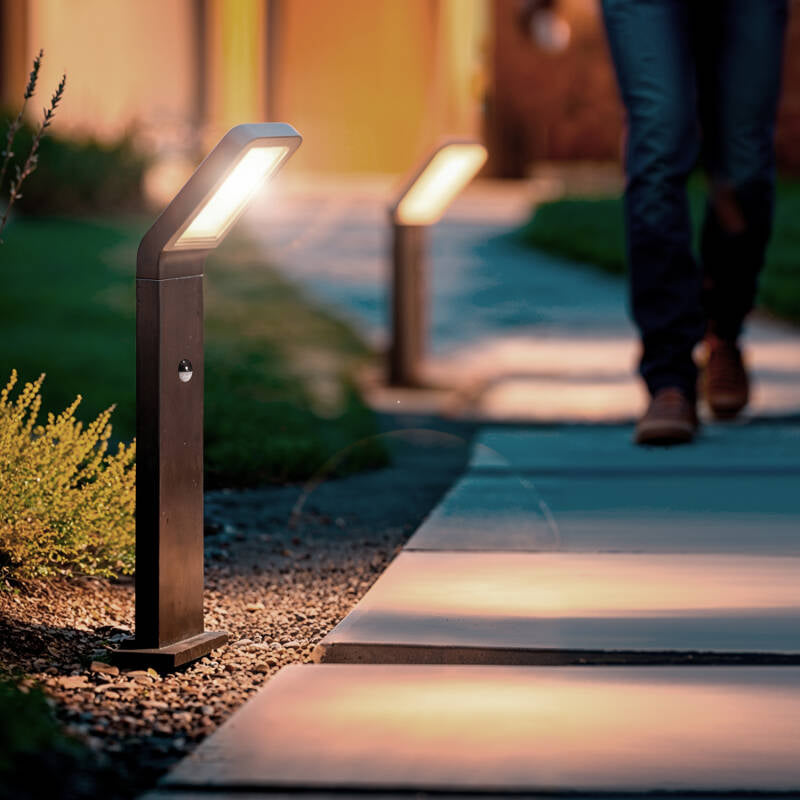 Baliza Exterior LED 9.5W Superfície de Pé 50cm Alumínio com Detector de Movimento Legacy