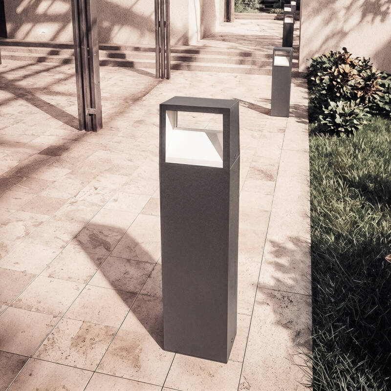 Baliza Exterior LED 9W Superfície de Pé 50cm Alumínio Sheffield