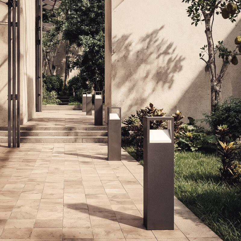 Baliza Exterior LED 9W Superfície de Pé 50cm Alumínio Sheffield