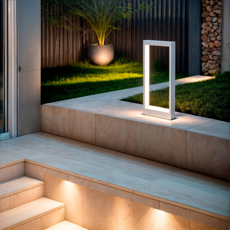 Baliza Exterior LED Regulável 8W Cimento Arvene 65 cm