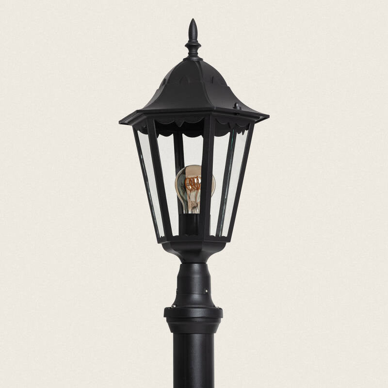 Poste Exterior Superfície de Pé 185cm Black Tradicional