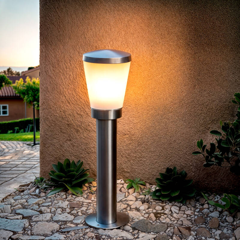 Baliza Exterior Superfície de Pé 50cm Aço Inoxidável Idun