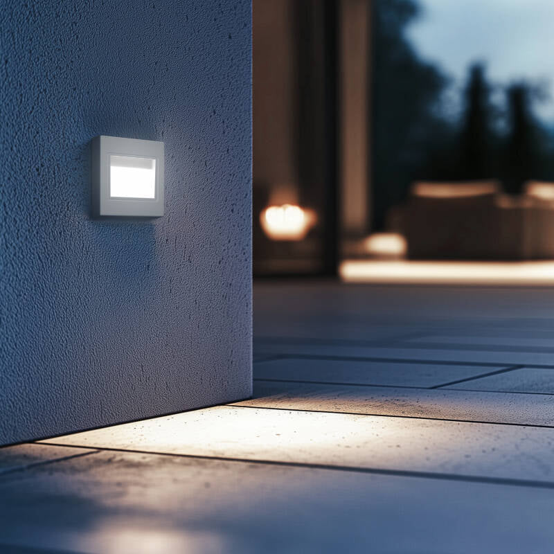 Baliza LED 1.5W Encastrável Parede Branco Randy