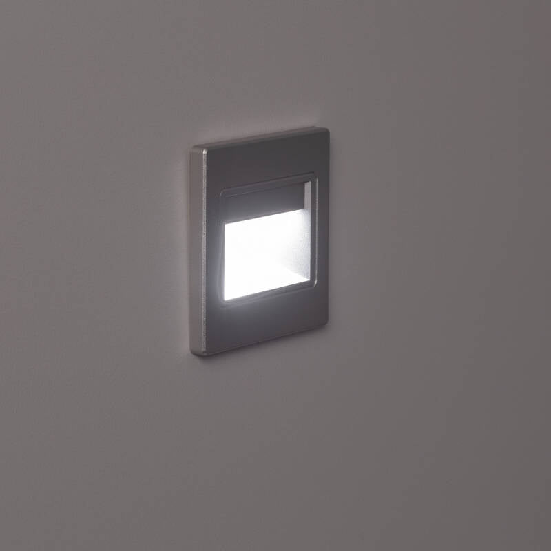 Baliza LED 1.5W Encastrável Parede Cinzento Randy