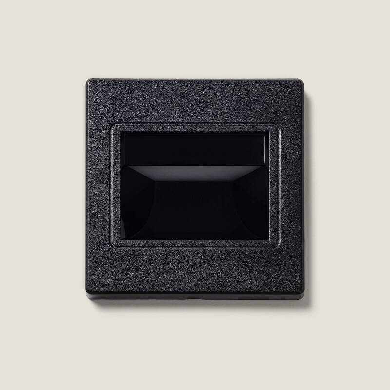 Baliza LED 1.5W Encastrável Parede Preto Randy