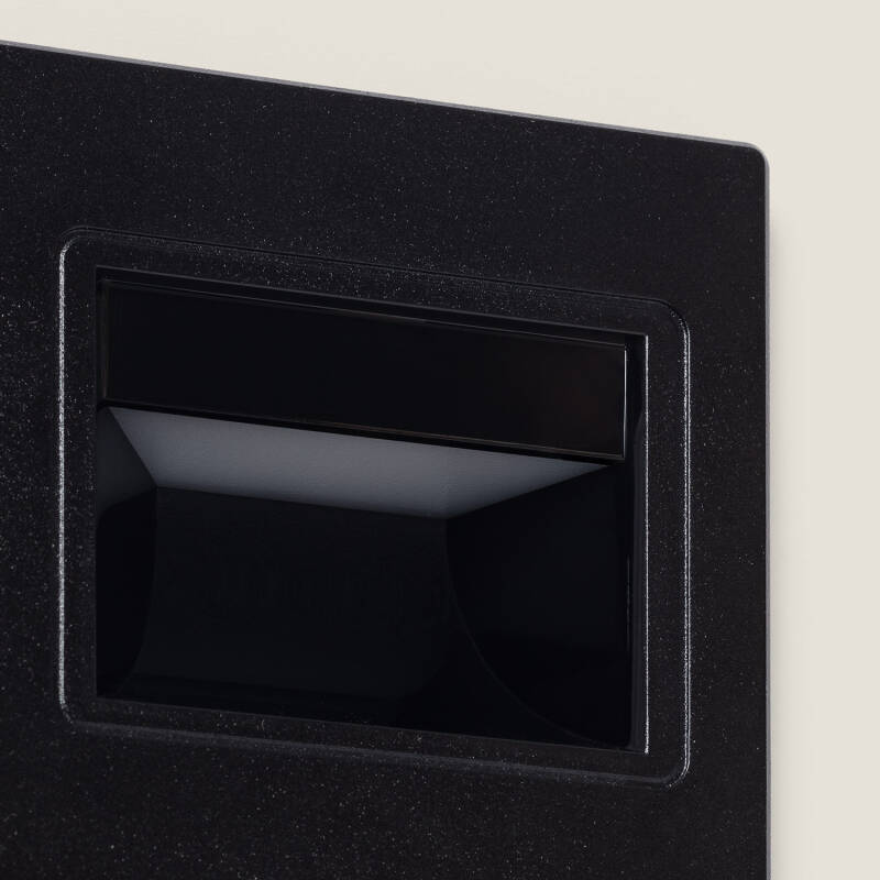 Baliza LED 1.5W Encastrável Parede Preto Randy