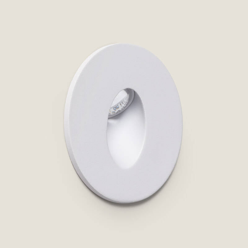 Baliza LED Encastrável Circular em Alumínio para Parede Adam