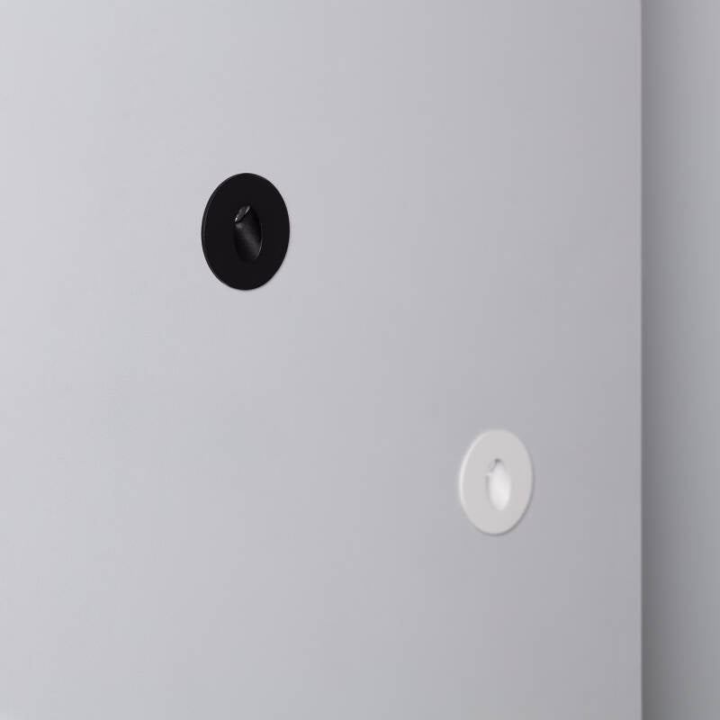 Baliza LED Encastrável Circular em Alumínio para Parede Adam