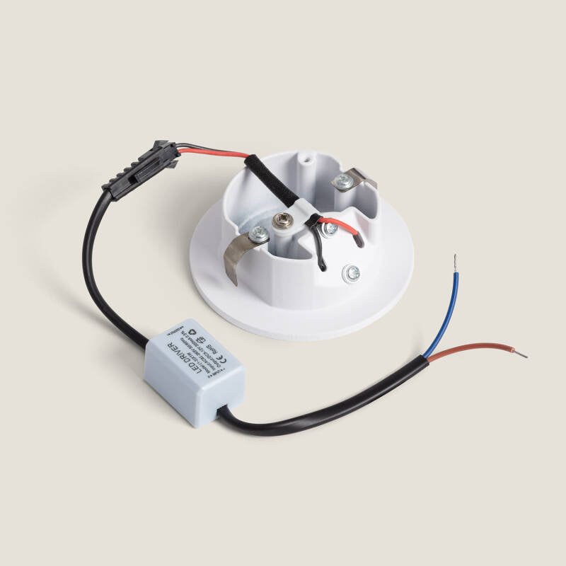 Baliza LED Encastrável Circular em Alumínio para Parede Adam