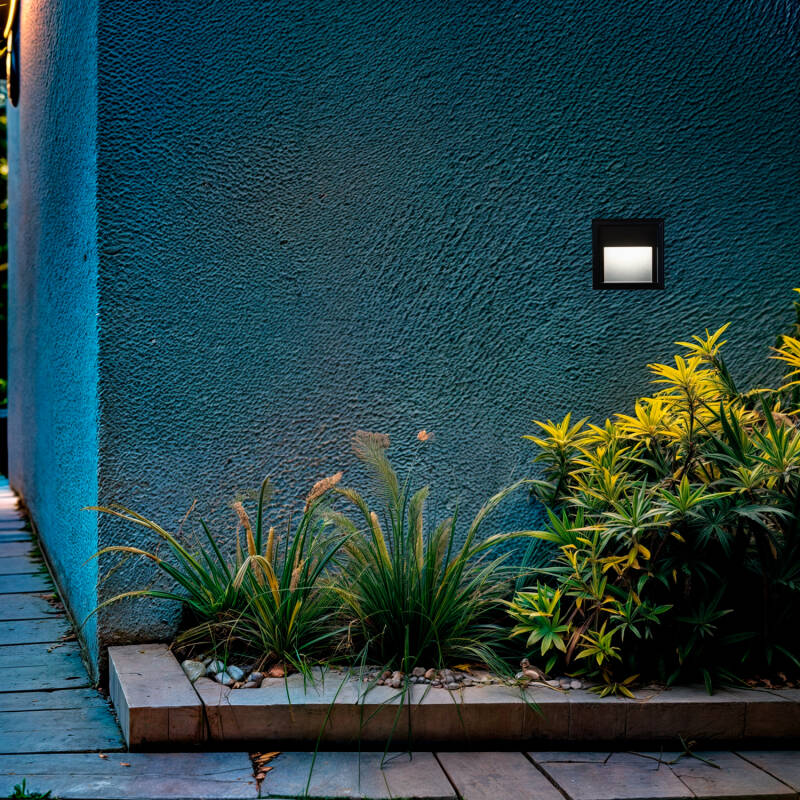 Baliza LED Edulis Quadrada Encastrável Parede