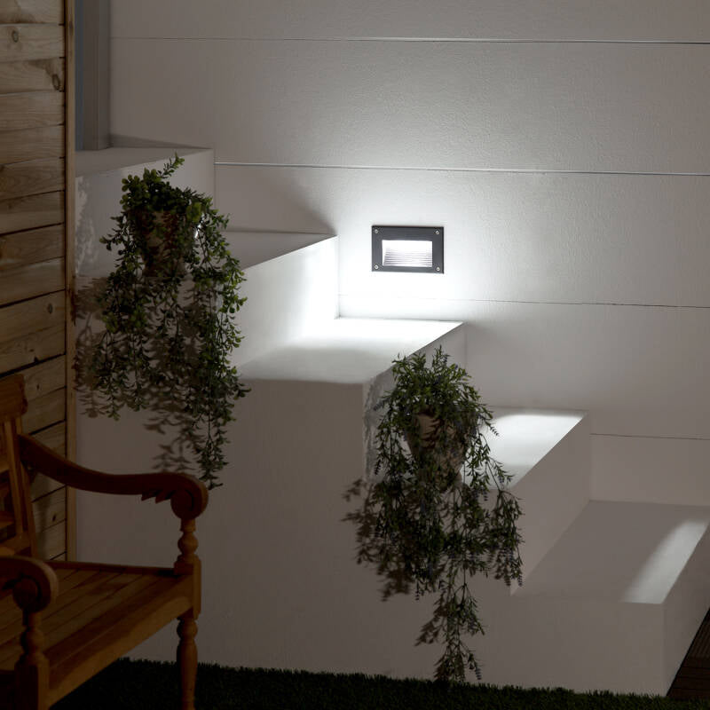 Baliza LED Olite Acabado Preto 3W IP65