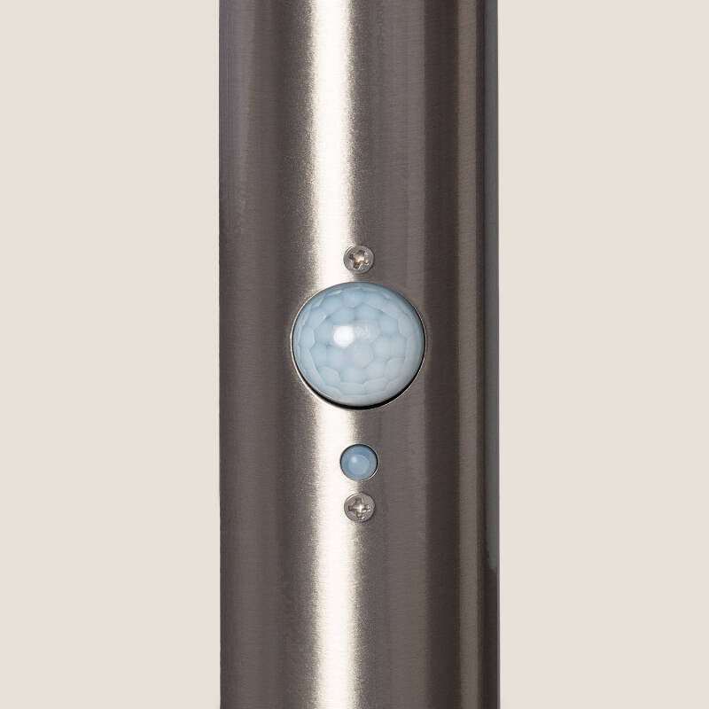Baliza Solar Exterior LED 6W Superfície de Pé 45cm com Detetor de Movimento Helios Inox