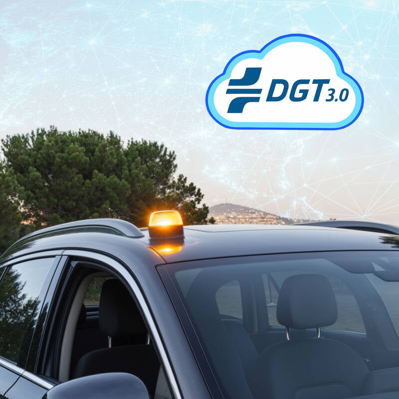 Baliza V16 Homologada DGT Geolocalização obrigatória em 2026 Road IoT