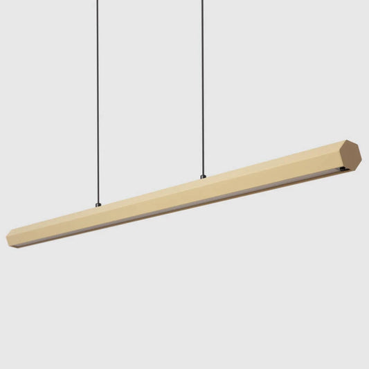 Candeeiro Suspenso Linear LED 42W Alumínio CCT Iluminação Dupla Cara Funky Kool