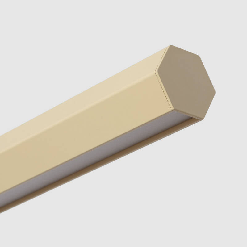 Candeeiro Suspenso Linear LED 42W Alumínio CCT Iluminação Dupla Cara Funky Kool