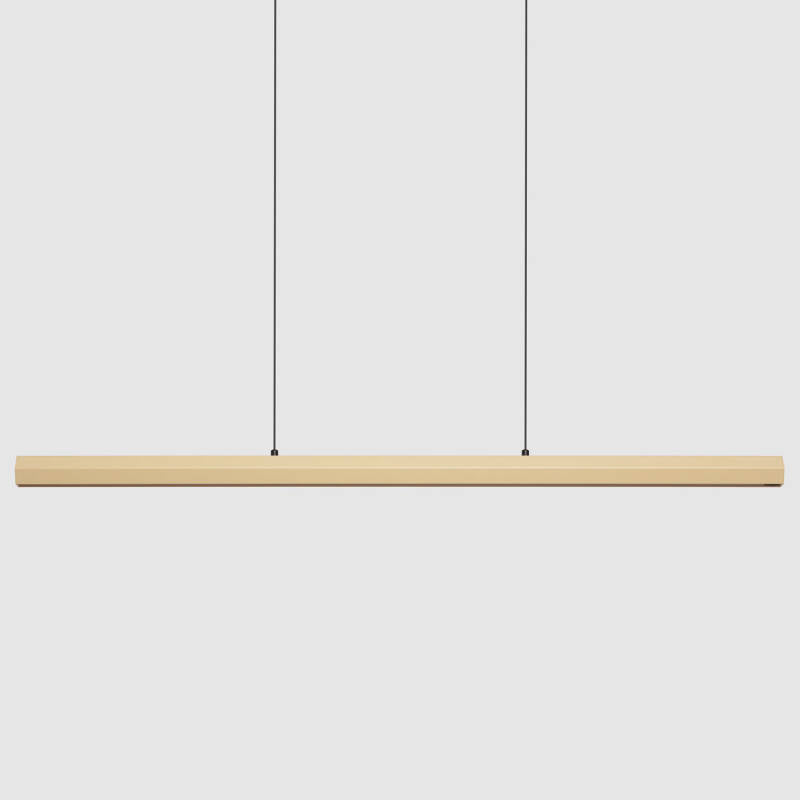 Candeeiro Suspenso Linear LED 42W Alumínio CCT Iluminação Dupla Cara Funky Kool
