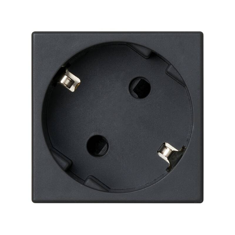 Base Tomada Schuko Simon K45 com Dispositivo de Segurança e Dispositivo Fixação por Parafuso