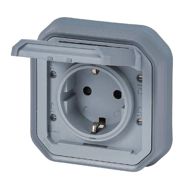 Base de tomada Schuko 2P+T Aparafusada com Parafusos Monoblock LEGRAND 069833L