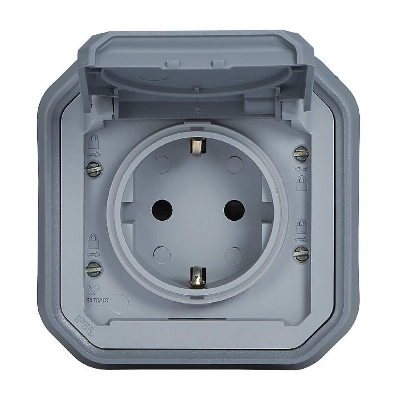 Base de tomada Schuko 2P+T Aparafusada com Parafusos Monoblock LEGRAND 069833L