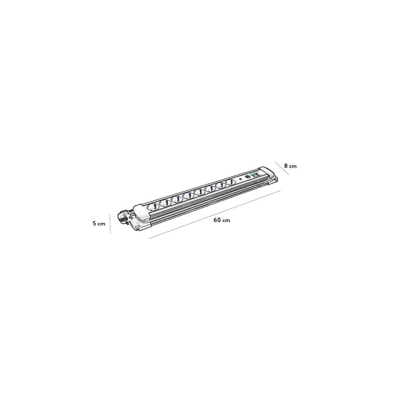Base Múltipla Extrapower 8 Tomadas Tipo F Schuko 1,5m SIMON BRICO BM539232