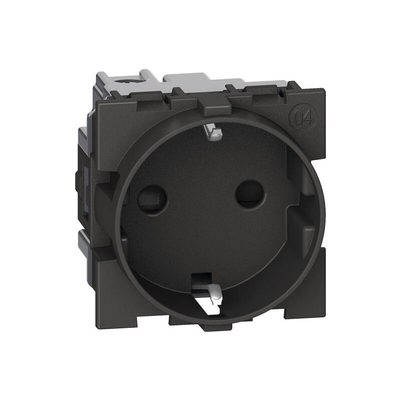 Base Tomada Schuko 2P+T 16A 2 Módulos BTicino Living Now K_4141
