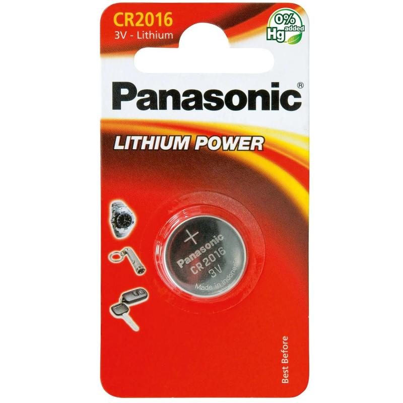 Bateria 1 Pilha de Lítio 3V Panasonic CR-2016EL/1B